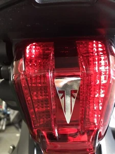 Triumph Tiger 800 Rear Light Chrome Sticker. - Picture 1 of 12