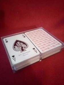 Coffret de 2 jeux de 54 cartes bridge B.P GRIMAUD  - Picture 1 of 1