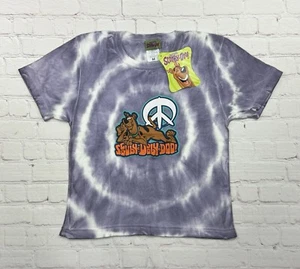 NWT Vintage 1998 Cartoon Network Tie Dye T Shirt KIDS Sz Medium Scooby Doo 90s - Picture 1 of 7