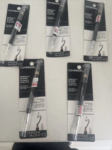5 CoverGirl Perfect Blend Eye Pencil - 100 Basic Black Lot Of 5 New - Picture 1 of 1