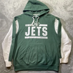 New York Jets NFL Pullover Hoodie Herren Large Grün Weiß Langarm - Bild 1 von 6