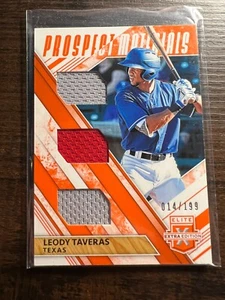 A82,589- 2019 Elite Extra Edition Triple Prospect Jersey Orange #1 L.Taveras/199 - Picture 1 of 1