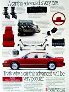 1990 Oldsmobile Cutlass Supreme Vintage Original Print Ad-8.5 x 11" - Picture 1 of 11