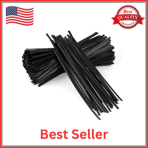 300 Pcs Twist Ties, Plastic 5" Twist Ties, Twist Ties for Bags, Wire Ties Reusab - Image 1 of 4
