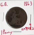 Coin Great Britain 1 Penny 1863 KM749.2