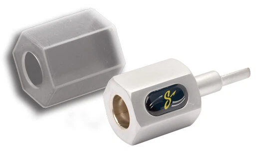 STINGER SHT202 CHROME 4 GAUGE TO 8 GAUGE POWER WIRE REDIECER PIN ADAPTER NEW - Image 1 of 1