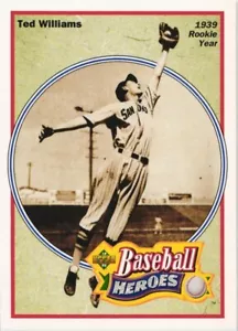1992 Upper Deck - Baseball Heroes #28 Ted Williams Boston Red Sox - Picture 1 of 2