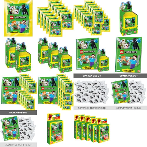 Blue Ocean LEGO Minecraft Adventure Mode - Series 1 Sticker Display Bags Album - Image 1 of 1