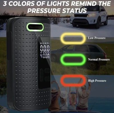 Inflador de Neumáticos Inalámbrico 150psi Bomba de Aire Eléctrica Compresor Coche, Motocicleta, Bicicleta Foto 1 de 4