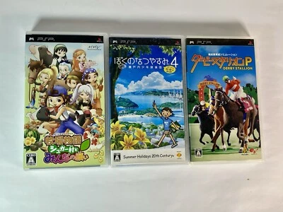 Lot3 PSP Story of Seasons Sugar Village & My summer vacation 4 & Derby Stalion - Image 1 of 4