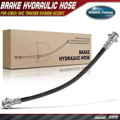 Rear Left or Right Brake Hydraulic Hose for Chevrolet GMC Tracker Hyundai Accent - Image 1 of 4