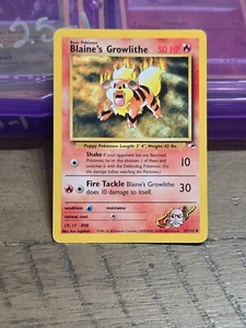 Pokemon BLAINE'S GROWLITHE 35/132 - Gym Heroes - Imagen 1 de 5