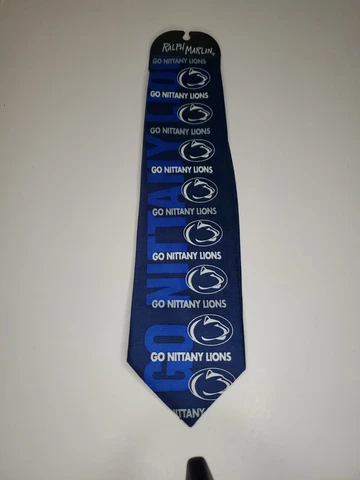 NWT Penn State Nittany Lions Ralph Marlin Blue Men's Neck  Tie New With Tags Cover