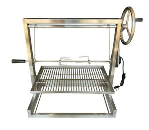 Built in Brick BBQ DIY Cooking Grill Argentinian Adjustable Heights
