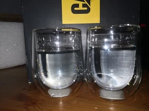 6x350ml Double Wall Coffee Glass Tea Cup Coffee Cup Water Mug Juice Cups - Picture 1 of 11