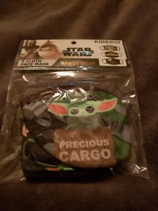 Baby Yoda GROGU Face Cover Mask - 3 Pack STAR WARS-Mandalorian - Size: Kids 4+ - Picture 1 of 4