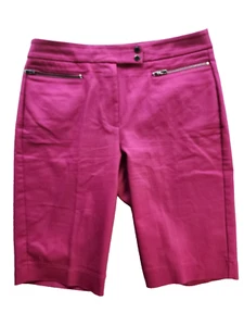 White House Black Market - Bermuda corto 12" - donna taglia 8 fucsia - Foto 1 di 8