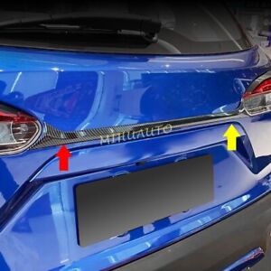 Carbon Fiber Rear Trunk Molding Tailgate Strip Trims For Toyota Corolla Cross