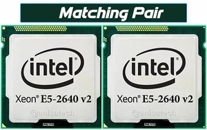 2 x { Intel Xeon E5-2640 v2 8-Core 2.50GHz 20MB FCLGA2011 CPU Processor SR19Z } - Picture 1 of 3