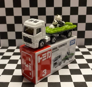 *LOOSE* Tomica 2019 Walmart Exclusive White Animal Transporter Giant Pandas - Picture 1 of 5