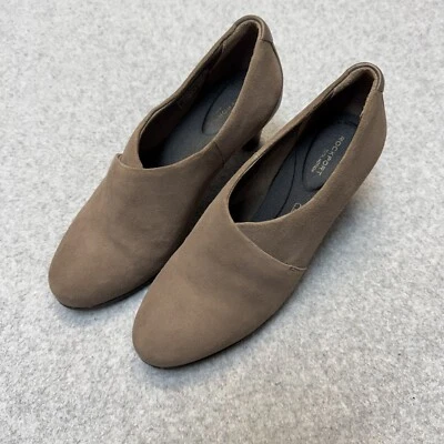 Zapatos de salón Rockport para mujer 5,5 Melora Shootie N de gamuza/cuero topo para mujer Foto 1 de 4