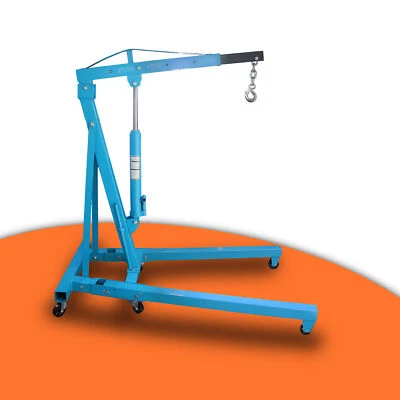 Motorkran Motorhalter Lastkran Hydraulisch Klappbar 2000kg Blau BITUXX - Bild 1 von 4