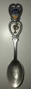Vintage Florida Souvenir Spoon With Palm Tree Charm - Picture 1 of 3