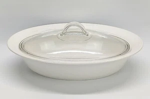 Cazuela ovalada blanca Corning Ware informal elegancia L-32 con tapa Pyrex L-32-C - Imagen 1 de 12