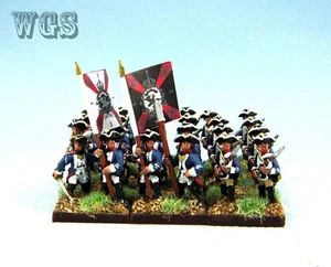 15mm SYW Seven Years War WGS painted Prussian Itzenplitz Infantry Pa17 - Picture 1 of 6