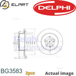 2X BRAKE DISC FOR TOYOTA CELICA COUPE T20 3S GE 7A FE 3S GTE 3S FE DELPHI