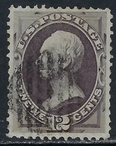B&D: 1870 U.S. Scott 151 12c púrpura opaco Clay Nat'l billete de banco Co. con certificado PF 1986 - Imagen 1 de 3