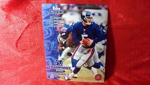 New York Giants Kerry Collins NFL 2000 NFC Champions 8x10 Photo with stats - Picture 1 of 1