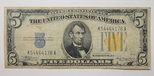 1934A Five-Dollar North Africa Silver Certificate ($5 Emergency Issue WWII) - Picture 1 of 10