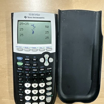 Texas Instruments Calculator TI-84 Plus Graphing Calculator Black Read - Image 1 of 4