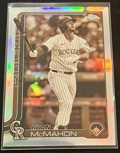 2025 Topps Chrome Ryan McMahon #66 Sepia Refractor Parallel Rockies - Picture 1 of 4