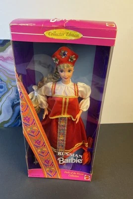 MUÑECA BARBIE RUSA 16500 Muñecas del Mundo 1996 Edición Especial MATTEL De Colección Foto 1 de 4