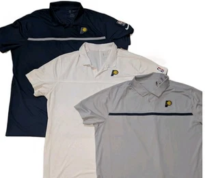 Indiana Pacers Tshirt BUNDLE Polo Navy/White/Grey Nike Men’s XXL NBA Basketball - Picture 1 of 22