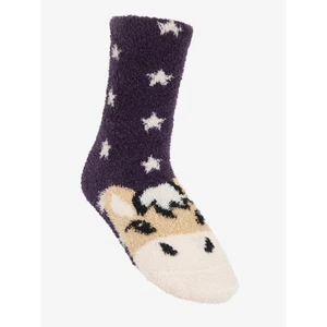 Calcetines LeMieux Mini Fluffies Fjord Pony - Lila - Niños 9-12/13-3 - Esponjosos - Imagen 1 de 3