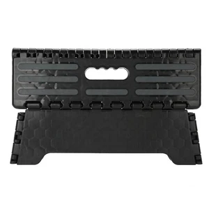 Portable Folding Step Stool Black Step Ladder for Elderly Pregnant Bathroom Trav - Picture 1 of 8