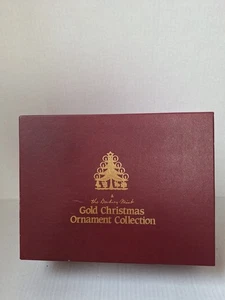 Vintage 1988 Danbury Mint Gold Christmas Ornaments with Original Box - Bild 1 von 6