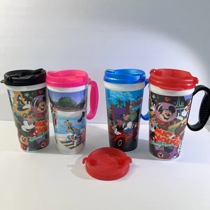 Lot Of Disney Resort Refillable Mugs Cups Vintage Pop Vacation Soda - Picture 1 of 10