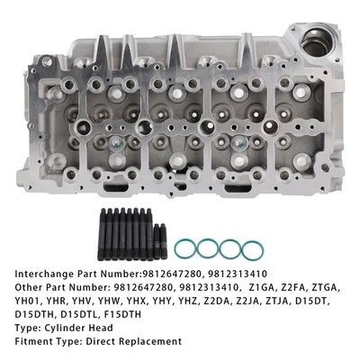 Cylinder Head 9812647280 9812313410 For Citroen Opel Peugeot 1.5 BlueHDI - Image 1 of 4