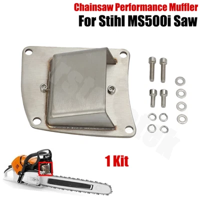 VIRSTONOTEK Kit silenciador rendimiento motosierra acero inoxidable escape MS500i Stihl MS500i