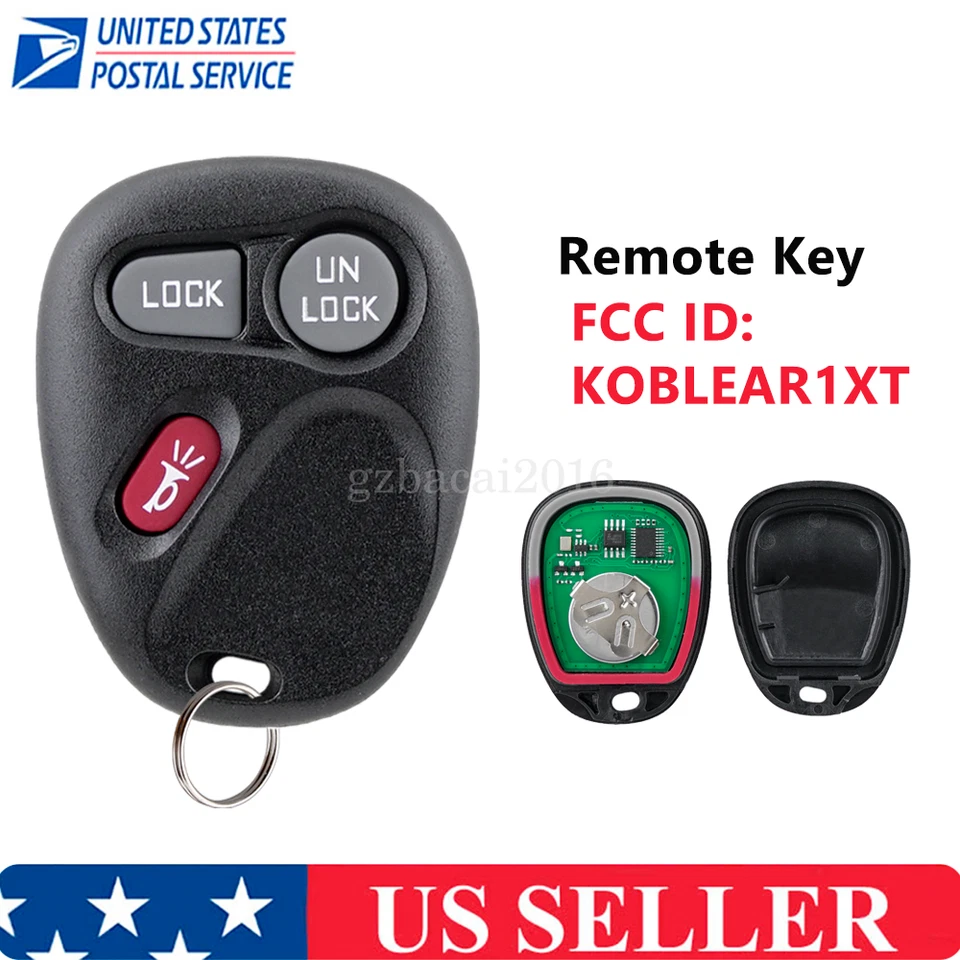 For 2001 2002 Chevrolet Silverado 1500 2500 3500 Remote Control Key Fob 15042968 - Image 1 of 4