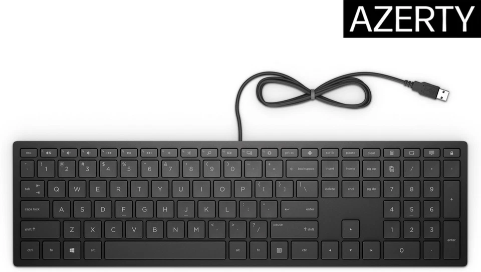 HP 4CE96AA#ABU Pav Wired Keyboard 300 - Image 1 of 1