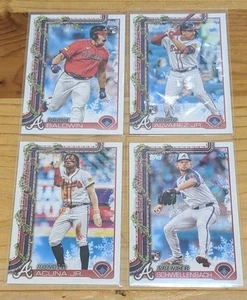 2025 Topps Holiday Atlanta (4) Lot Drake Baldwin Spencer Scwellenbach Nacho Acuna - Bild 1 von 1