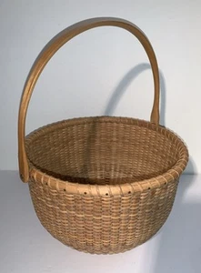 Nathan Taylor by Basketville Nantucket Lightship Basket - 9 x 6 Inches BEAUTIFUL - Picture 1 of 10