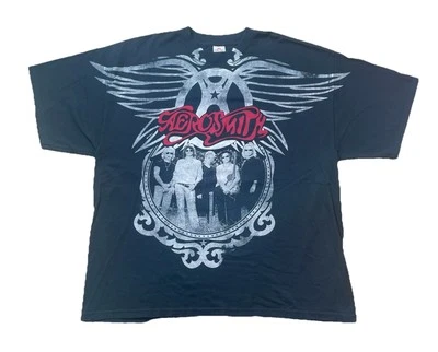Camiseta negra de concierto Aerosmith 2009 World Tour AOP 2XL Foto 1 de 4