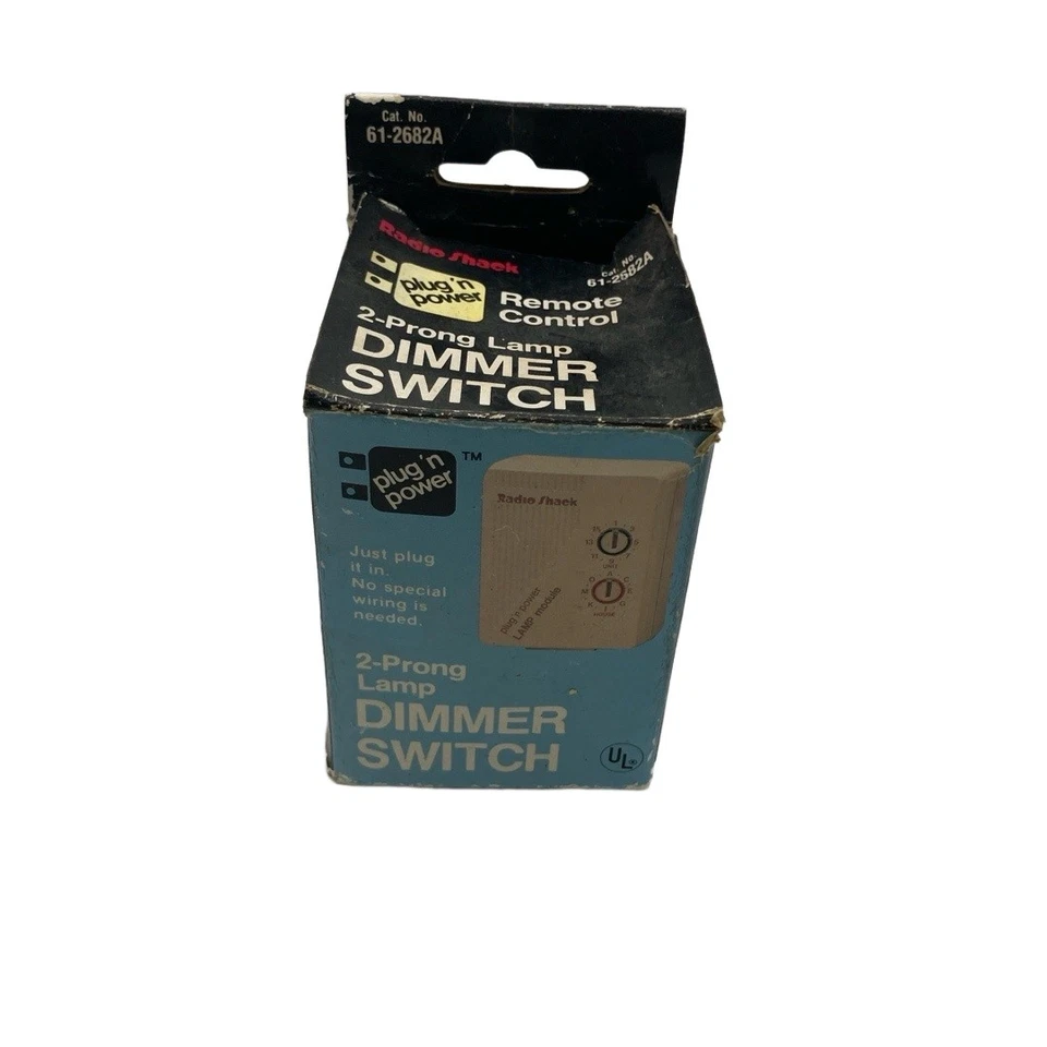 Radio Shack Dimmer Switch Cat No 61 2681A 2 Prong Beige No Wiring Smart Home - Image 1 of 4