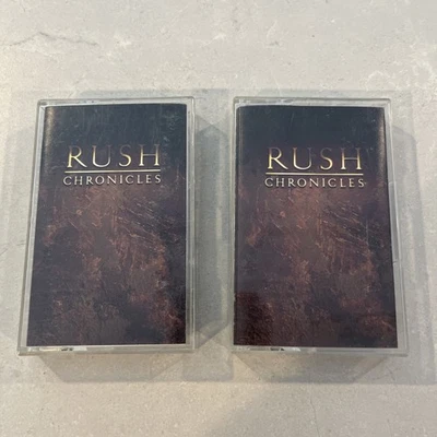 RUSH Cassette Tape CHRONICLES BEST OF DOUBLE ALBUM SET TOM SAWYER 2112 Original - Image 1 of 4